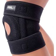 Patella Knee Brace for Arthritis Pain and Support with Side Stabilizers for Meniscus Tear, Women, Men, Acl, Running, Mcl, Tendonitis, Athletic, Lcl - Adjustable Neoprene Open Knee Sleeve -Black