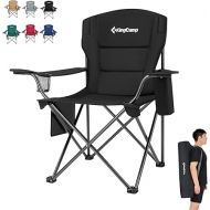 KingCamp Heavy Duty Oversized Comfy Folding Outdoor Portable Lawn Adults Bag Chair with Cooler for Outside Camp, Sports, Picnic, Stadium, 38.5