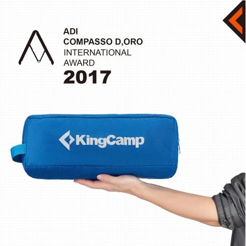  KingCamp Cots Ultralight Sleeping Cots Oversized Folding Camping Cots for Adults Extra Wide Sleeping Cots for Adults Portable Cot for Outdoors Travel Backpack Cot Foldable Camping