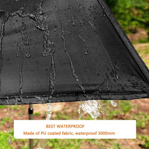  KingCamp Camping Tarp 10ft/13ft Oversize Tarp for Camping Lightweight Tearproof Hammock Rain Fly Waterproof Tarp with Silver Coating UPF50+ UV Protection for Backpacking Hiking Tra