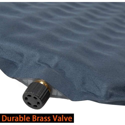  KingCamp Sleeping Pad Self Inflating Camping Mattress, Portable Pad with Free Oversize Self-Inflating Pillow, Insulated Foam Sleeping Mat for Backpacking, Tent, Hammock for Better