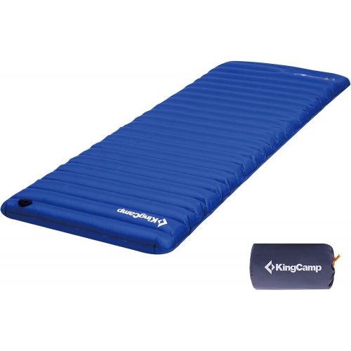  KingCamp Sleeping Pad for Camping, Lightweight Compact Inflatable Extra Thick Air Mattress for 2 Person Double Size/Single Person, Comfortable Twin & Queen Size Mat for Outdoors, H