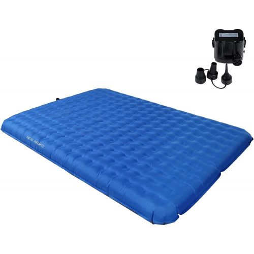  KingCamp Sleeping Pad for Camping, Lightweight Compact Inflatable Extra Thick Air Mattress for 2 Person Double Size/Single Person, Comfortable Twin & Queen Size Mat for Outdoors, H