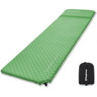 KingCamp Self Inflating Sleeping Pad for Camping with Built-in Pillow, Ultralight Sleeping Pad Camping Mat Durable for Camping Backpacking Hiking Single Double, 4 Size