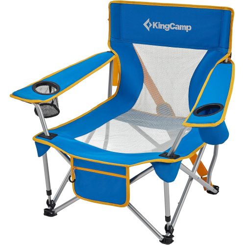  KingCamp Low Sling Beach Chairs Portable Light Weight Camping Camp Chairs with Cup Holder & Front Pocket for Outdoor