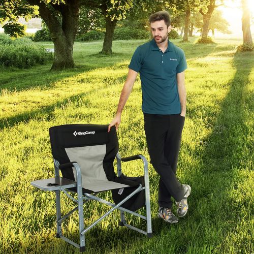  KingCamp KC3977_Black/MediumGrey Camping Chair, One Size