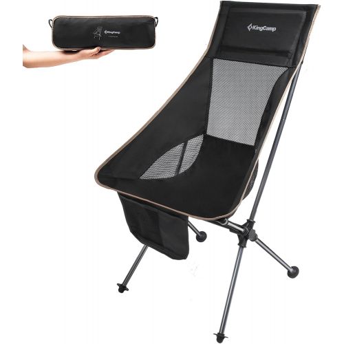  KingCamp KC1908_Black-USVC1 Camping Chair, one Size, BLACK1