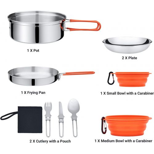  KingCamp Camping Cookware Mess Kit