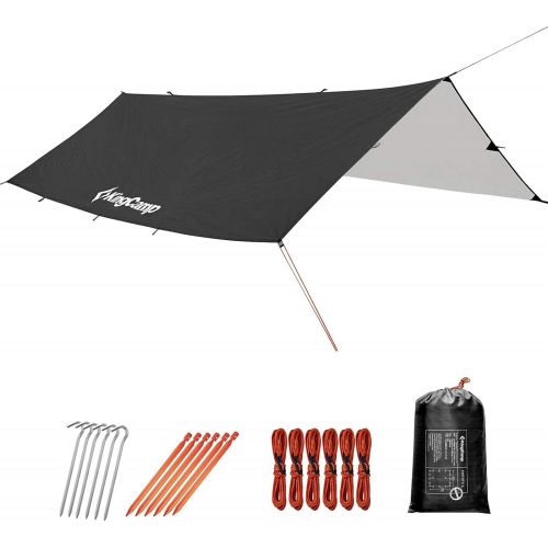  KingCamp Camping Tarp UPF50+ Lightweight Tent Tarp Hammock Shade for Camping Trips, Fishing, or Picnics Portable Waterproof