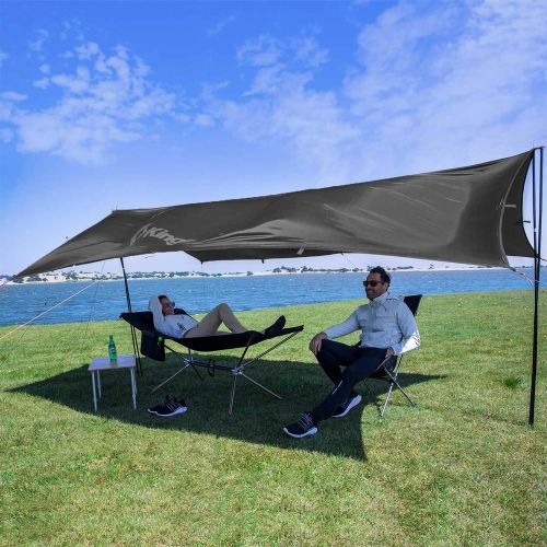  KingCamp Camping Tarp UPF50+ Lightweight Tent Tarp Hammock Shade for Camping Trips, Fishing, or Picnics Portable Waterproof