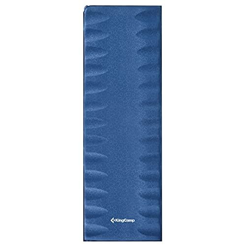  KingCamp 3D Self Inflating Sleeping Pad Ultralight Camping Air Mattress Pad Compact Inflatable Mat 2inch for Tent Hiking and Adults.