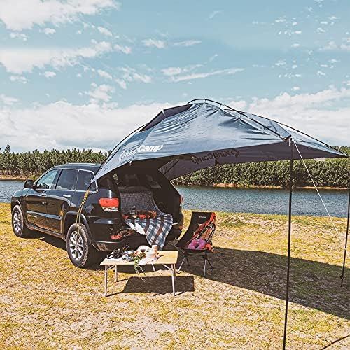  KingCamp Awning Shelter SUV Tent Auto Canopy Portable Camper Trailer Tent Roof Top Car Shelter for Beach SUV MPV Hatchback Minivan Sedan Family Camping Outdoor