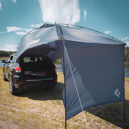  KingCamp Awning Shelter SUV Tent Auto Canopy Portable Camper Trailer Tent Roof Top Car Shelter for Beach SUV MPV Hatchback Minivan Sedan Family Camping Outdoor