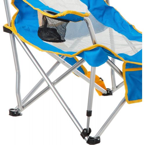  KingCamp Folding Camping Chair Porable Breathable Mesh Back Chair with Padded Armrest, 2 Cup Holders & Side Pocket, Sports, Finshing, Hiking, Patio Parties, 2 Packs