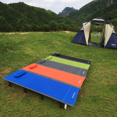  KingCamp Cots Ultralight Sleeping Cots Oversized Folding Camping Cots for Adults Extra Wide Sleeping Cots for Adults Portable Cot for Outdoors Travel Backpack Cot Foldable Camping