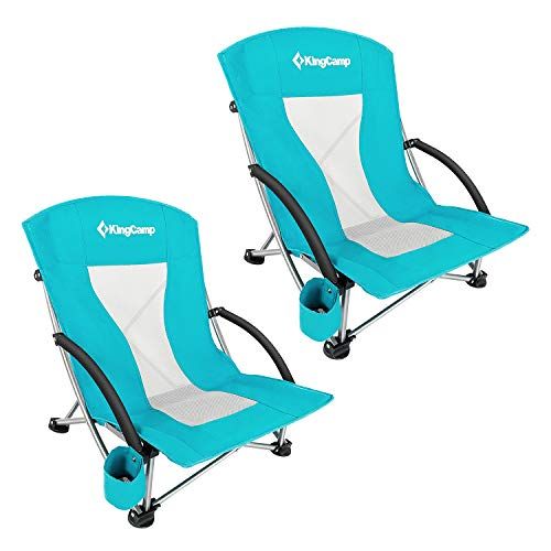  KingCamp Camping Chair, Lightweight Multi-Color Folding Beach Chair for Garden Lawn Picnic Concert, Outdoor Chair Low and High Mesh Back Two Versions캠핑 의자