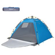 KingCamp Quick up 2-3 Person Camping Mesh Beach Tent, Sun Shelter UPF 50+, Mosquito Net Screen Room Tents