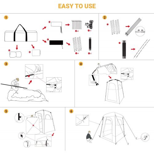  KingCamp Oversize Outdoor Camping Dressing Changing Room Shower Privacy Shelter Tent