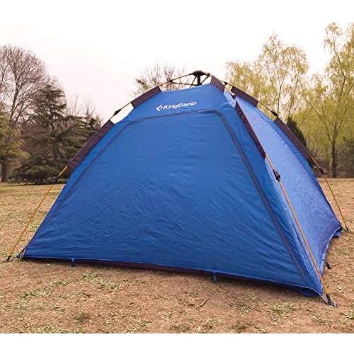  KingCamp Tent Water Resistant Dome Tent for Camping with Carry Bag 2 People Awning Outdoors Easy Set Up Great for Camping, Hiking & Backpacking 83 x 83 x 51 Inch