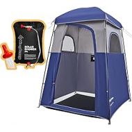 KingCamp Oversize Space Privacy Shower Tent with 5 Gallon Camping Shower Bag for Outdoor Camping Traveling Premium Camp Spa Warm Shower & Clean