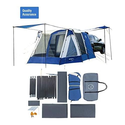  KingCamp Melfi Plus SUV Car Tent 3 Seasons 4-6 Person Multifunctional, Suitable Camping Traveling Family Outdoor Activities