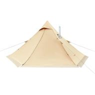KingCamp Hot Tent with Stove Jack 4 Season Waterproof Bell Tent with Snow Skirt Wall Seat Teepee Tent for Camping Hunting Wild Fishing Family Team Backpacking Hiking…
