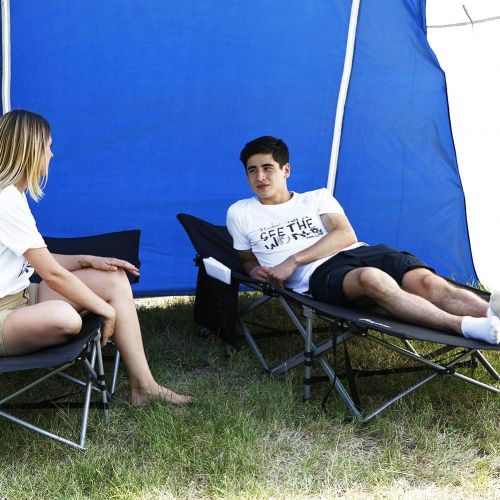  [아마존베스트]KingCamp Camping Cot Oversized for Adults 30 Wide 440 lbs Capacity, XXL Heavy Duty Folding Sleeping Bed Aluminum Frame with 1200D Jacquard Oxford Fabric for Indoor & Outdoor