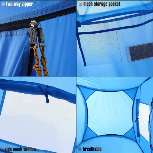  KingCamp Outdoor Portable Pop up Multipurpose Privacy Tent for Camping, Beach, Toilet, Shower, Changing Room KT3015