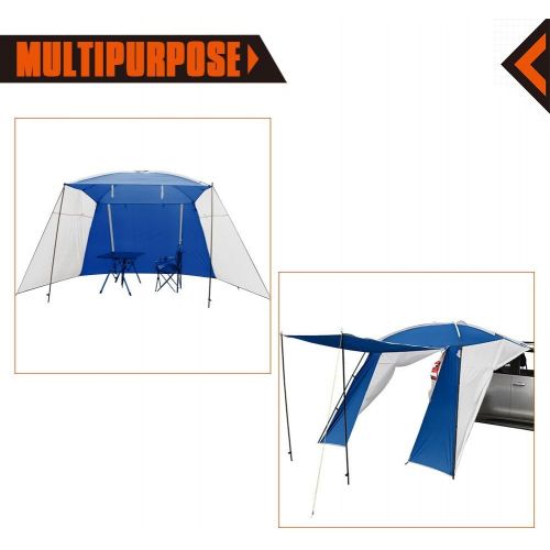  KingCamp Roof Tent, Portable Waterproof Tarp Awning, Premium Roomy (10 8x 82) Sun Shelter, Auto Side Canopy for Minivan, Beach, Camping, Patios, Carport