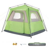 KingCamp Easy Up Double Layer Multi Purpose 3-4 Person UPF 50+ Breathable Waterproof Canopy Camping Tent