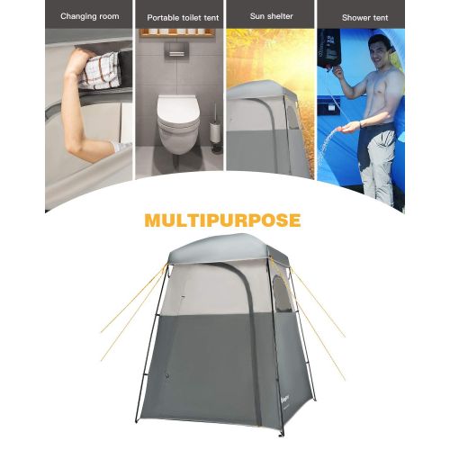  KingCamp Oversize Xtra Wide Privacy Shelter Tent, Easy Set Up Portable Outdoor Dressing Changing Room
