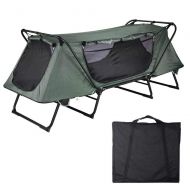 KingCamp Chi Mercantile Camping Portable Folding Waterproof Tent Single Comfy Cot with Ventilation 330 Lb. Capacity