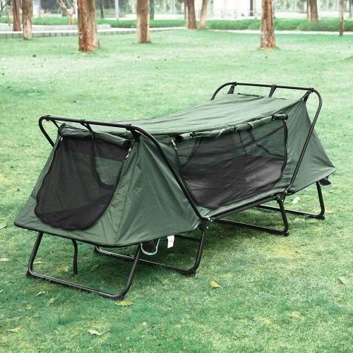  KingCamp Chi Mercantile Camping Portable Folding Waterproof Tent Single Comfy Cot with Ventilation 330 Lb. Capacity
