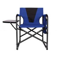 KingCamp Camping Directors Chair Folding Lightweight Aluminum Frame Breathable Oxford Fabric Outdoor Lawn Camp Fishing Portable Chair Side Table Storage Bag, Makeup Artist Chair 300 lbs