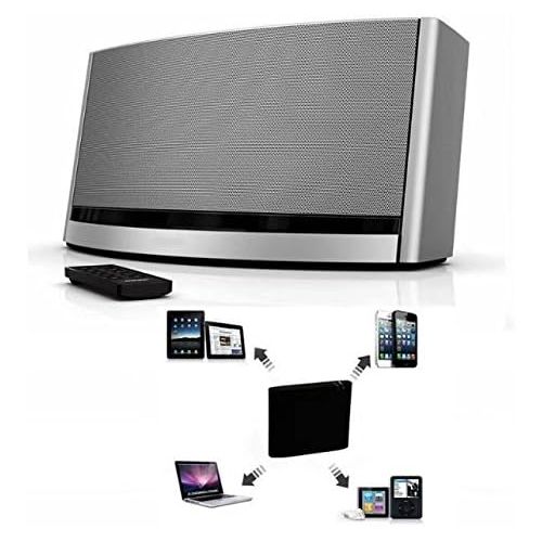  [아마존베스트]KingFurt Bluetooth A2DP Audio Music Receiver Bluetooth Adapter for Bose Sounddock and 30Pin iPhone iPod Dock Speaker(Black)