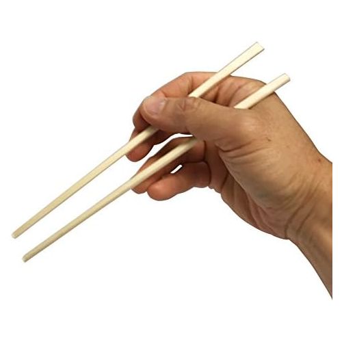  [아마존베스트]KingSeal 8 Inch Natural Poplar Wood Chopsticks, Paper Sleeve - 2 Packs of 100 pairs (200 Count)