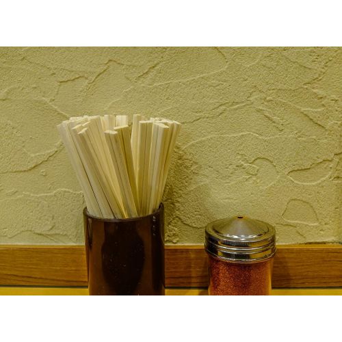  [아마존베스트]KingSeal 8 Inch Natural Poplar Wood Chopsticks, Paper Sleeve - 2 Packs of 100 pairs (200 Count)