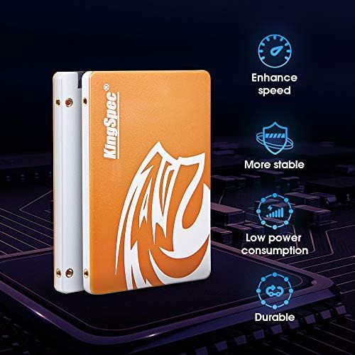  KingSpec SSD 128GB 2.5 SATA3 Internal Solid State Drive for PC, Laptop, Mac（P3-128）…