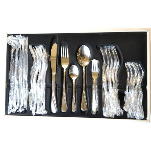  Kinghoff KH-3589 30-Piece Cutlery Set Knives, Forks, Spoons, Teaspoons and Cake Forks Stainless Steel