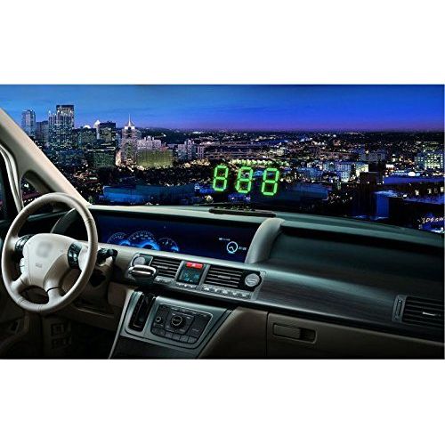  Kingneed KingNeed Universal GPS Heads Up Display Car GPS Speedometer Digital Speed Projector Windshield Projection with Over-speed Alarm For All Vehicle