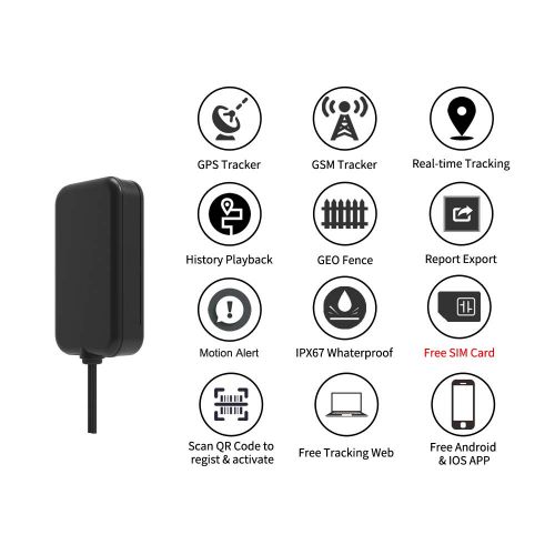  Kingneed KingNeed T0026 Smallest Waterproof Mini Portable Installation GPS GSM Tracker Online Real-time Tracking Device for 12-24V Car Truck Motorcycle Scooter