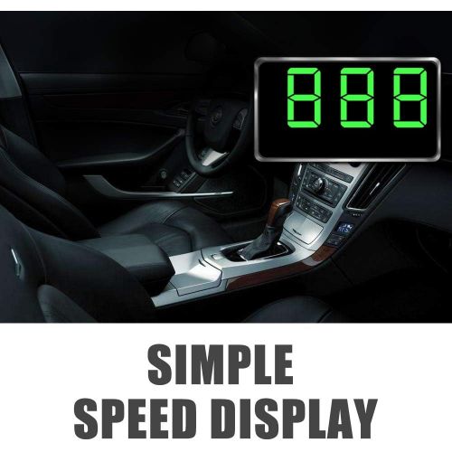  kingneed Original Universal GPS Head Up Display Speedometer Odometer Car Digital Speed Display MPH Over Speeding Alarm Car Clock for All Vehicles C60/C60S/C80/C90 (C80-1)