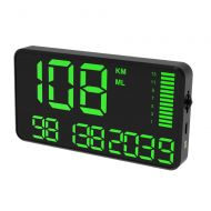 Kingneed kingneed Original Universal GPS Head Up Display Speedometer Odometer Car Digital Speed Display MPH Over Speed Alarm Car Clock for All Vehicles C60/C60S/C80/C90 (C80)