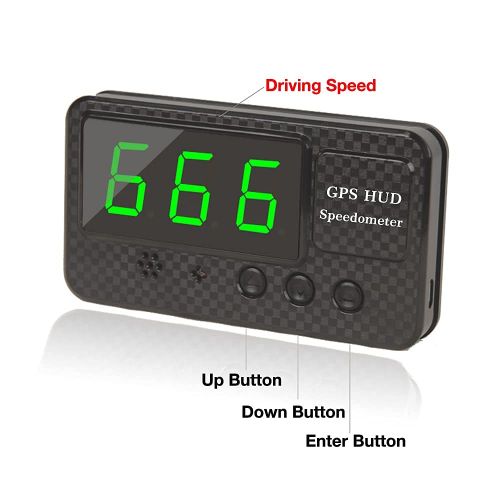  [아마존베스트]kingneed Original Universal GPS Head Up Display Speedometer Odometer Car Digital Speed Display MPH Over Speeding Alarm Car Clock for All Vehicles C60/C60S/C80/C90 (C60S)