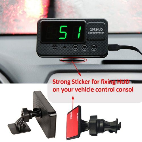  [아마존베스트]kingneed Original Universal GPS Head Up Display Speedometer Odometer Car Digital Speed Display MPH Over Speeding Alarm Car Clock for All Vehicles C60/C60S/C80/C90 (C60S)