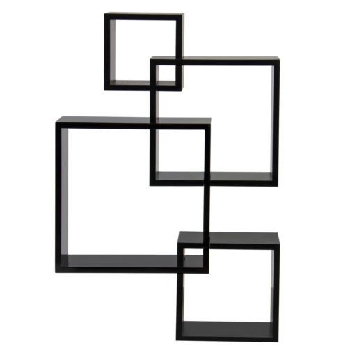  Kingolvr Home Decor Furniture Wall Shelf Squares Floating Shelf Wall Mounted