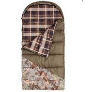 Kings Hunter Series Junior +25-Degree Sleeping Bag, Green/Desert Shadow Camo Accents