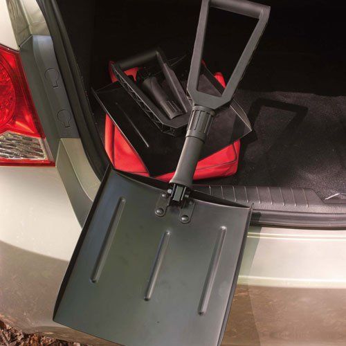  Kings County Tools Folding Steel Shovel Folds Down to 16 and extends to 27 - Perfect for Your car Trunk