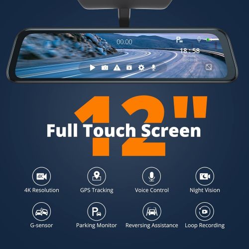  [아마존베스트]Kingslim D2 2.5K Dual Dash Cam, 1440P&1080P Front and Rear Camera for Cars 170 Degree Driving Recorder with Sony Starvis Sensor Night Vision G-Sensor Parking Mode Support 128GB Max