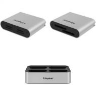 Kingston Workflow microSD Reader, Workflow SD Reader, and Workflow Station with USB Mini Hub